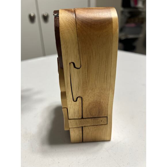 Carver Dan's Angel Magic  Puzzle Carved Wooden Trinket Box - Picture 3 of 9